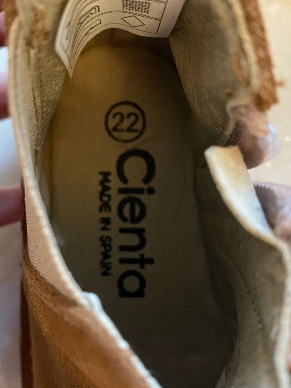NWT Cienta Classic Tan Brown Suede Leather Zip-Up Round Toe Boot toddler 6
